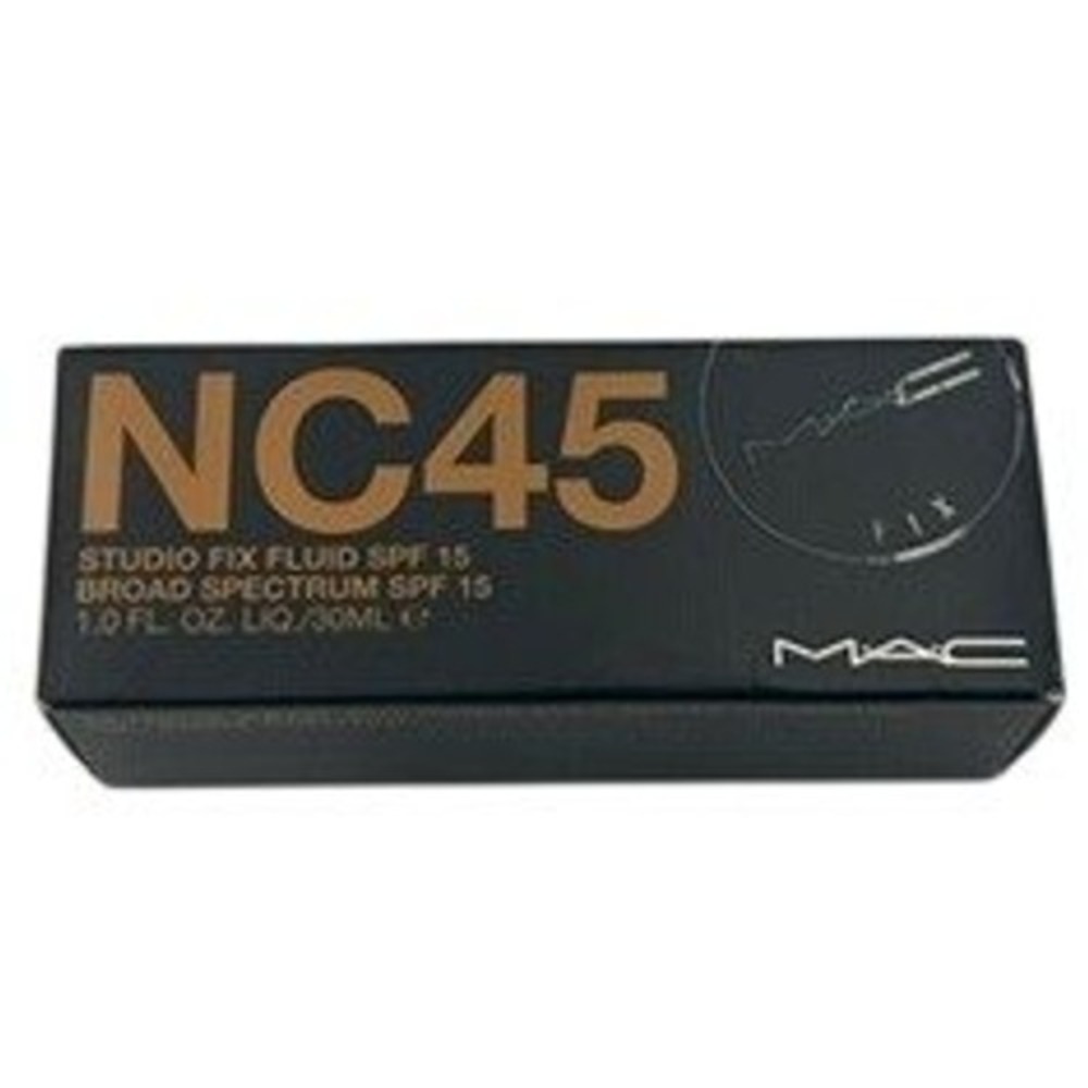 MAC Studio Fix Fluid Foundation NC45 1.0oz SPF 15 Matte New Full Coverage